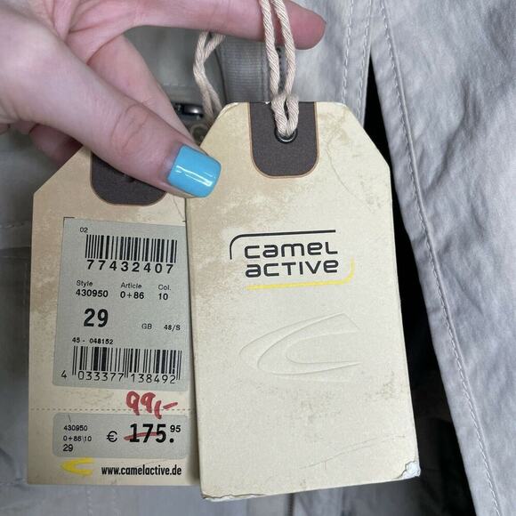 NWT‎ Camel Active Beige Mens Pocketed Vented Long Sleeve Safari Jacket GB 48/XL - Picture 9 of 13